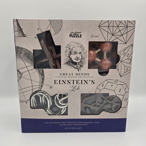 Professor Puzzle - Einstein's Lab - Great Minds Curated 6 Puzzle Collection-NIB - Picture 2 of 4